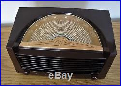 Restored Vintage Philco Bakelite AM Table Radio from 1950 Sparkler Dial