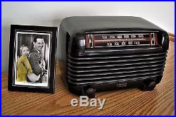 Restored Vintage Philco Bakelite Table Radio from 1948 TRU Classic Styling