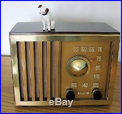 Restored Vintage RCA AM Broadcast Table Radio from 1948 Large Illuminated Dial