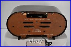 Restored Zenith Racetrack Atomic age 1950's H511 vintage tube radio old, antique