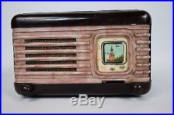 Russian Soviet Vintage Tube Radio Moskvich No Risk With Shipping