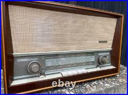 SABA Königsfeld wooden made table top tube radio vintage tested 1963