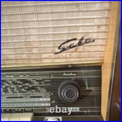 SABA Meersburg Vintage Tabletop Tube Radio, Shortwave, Wood Cabinet