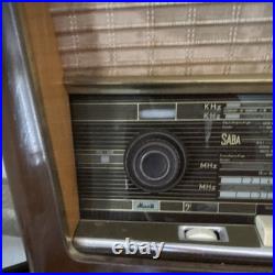 SABA Meersburg Vintage Tabletop Tube Radio, Shortwave, Wood Cabinet