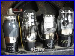 SHARP Vacuum Tube Radio Receiver Antique Analog Power On Only Untested Vintage SHARP Vacuum Tube Radio Receiver Antique Analog Power On Only Untested Vintage