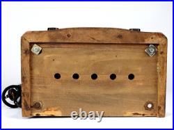 SHARP Vacuum Tube Radio Receiver Antique Analog Power On Only Untested Vintage SHARP Vacuum Tube Radio Receiver Antique Analog Power On Only Untested Vintage