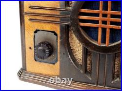 SHARP Vacuum Tube Radio Receiver Antique Analog Power On Only Untested Vintage SHARP Vacuum Tube Radio Receiver Antique Analog Power On Only Untested Vintage