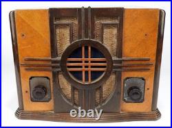 SHARP Vacuum Tube Radio Receiver Antique Analog Power On Only Untested Vintage SHARP Vacuum Tube Radio Receiver Antique Analog Power On Only Untested Vintage