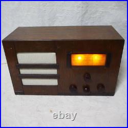 SHARP Vacuum Tube Radio Working KM1 Type Vintage Antique Retro JAPAN JP