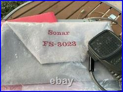 SONAR FS-3023 With SILTRONIX MODEL 80 VFO VINTAGE ALL TUBE CB RADIO BASE STATION