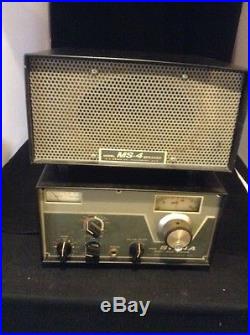 SSW-4A Drake shortwave radio +MS-4 speaker tube type short wave ham vintage set