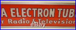 SUPER Vintage RCA Radio Television Tube Lighted Display Sign Store Fixture 1950