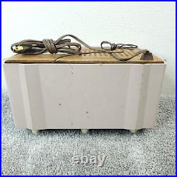 Sansei Zephyr Tube Radio AM/FM Made In Japan Vintage 1960's Pink Beige Works