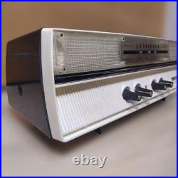 Sanyo Sf-49 Vacuum Tube Radio 2-speaker 5-tube Superheterodyne Deluxe Vintage