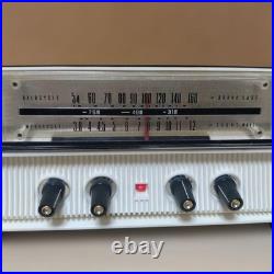 Sanyo Sf-49 Vacuum Tube Radio 2-speaker 5-tube Superheterodyne Deluxe Vintage