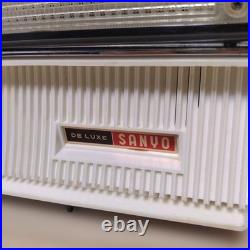 Sanyo Sf-49 Vacuum Tube Radio 2-speaker 5-tube Superheterodyne Deluxe Vintage