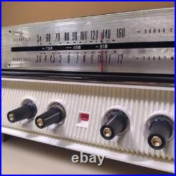 Sanyo Sf-49 Vacuum Tube Radio 2-speaker 5-tube Superheterodyne Deluxe Vintage