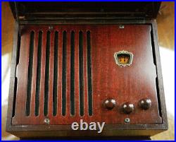 Scarce & Working Vintage ELECTROHOME MUSIC BOX Model PMU-51 AM Tube Radio