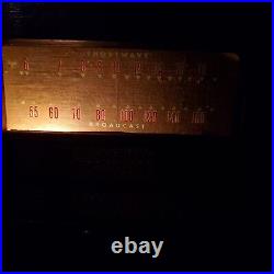 Scieberling Tube Radio Shortwave AM/SW Vintage Tabletop Wooden Cabinet