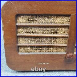 Scieberling Tube Radio Shortwave AM/SW Vintage Tabletop Wooden Cabinet