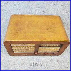 Scieberling Tube Radio Shortwave AM/SW Vintage Tabletop Wooden Cabinet