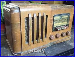 Sear Roebuck Co Silvertone Antique Vintage Police Band Scanner Radio