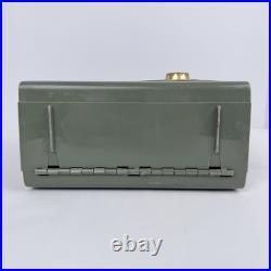 Sentinel 1U-345P Portable Tube Radio 1952 AM Works Sage Green Mid Century