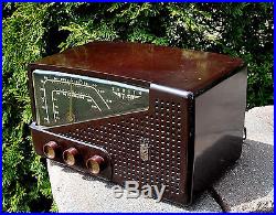 Serviced Near MINT Antique Vintage ZENITH R721 Bakelite Tube Radio Works