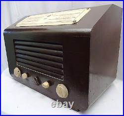 Ses Maître Voix Vintage Tube Radio en Bois Armoire Fabriqué en Angleterre Objets