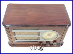 Silvertone 1946 vintage tube radio, partiallly restored, radio works, see photos