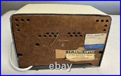 Silvertone 9001 Vintage Radio Ivory Sears Roebuck & Co 1949 Working Perfectly