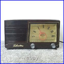 Silvertone Tube Radio 3004 AM Bakelite Tabletop Sears Vintage 1950's Working