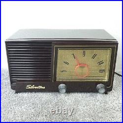Silvertone Tube Radio 3004 AM Bakelite Tabletop Sears Vintage 1950's Working