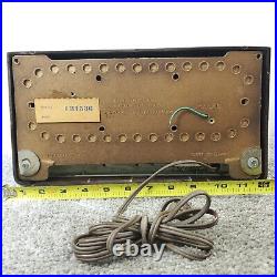 Silvertone Tube Radio 3004 AM Bakelite Tabletop Sears Vintage 1950's Working