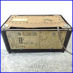 Silvertone Tube Radio 3004 AM Bakelite Tabletop Sears Vintage 1950's Working