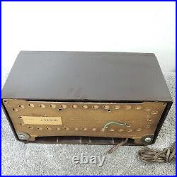 Silvertone Tube Radio 3004 AM Bakelite Tabletop Sears Vintage 1950's Working