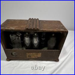 Sparton Model 504 Vintage Tube Radio Wooden Wood Tabletop Cabinet (R2)