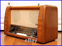 Splendid! GRAETZ Spitzen Super 163W Vintage Tube Radio EL12 MW KW UKW Valve Amp