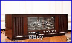 Splendid! SABA Konstanz KN18 Stereo Vintage Tube Radio in Glossy Wooden Case 60s