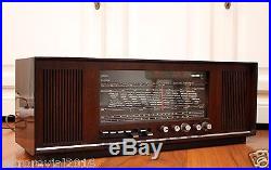 Splendid! SABA Konstanz KN18 Stereo Vintage Tube Radio in Glossy Wooden Case 60s