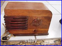Stewart Warner 07-514-H Serial # Small Desktop Vintage Wood Radio parts/ Repair