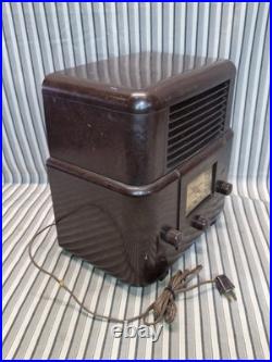 Stewart-Warner 206FA Bakelite Tube Radio 1940s Vintage Powers On Collectible