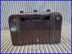 Stewart-Warner 206FA Bakelite Tube Radio 1940s Vintage Powers On Collectible