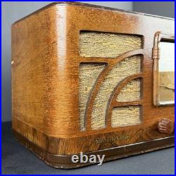 Stromberg Carlson 301-07 Vintage Tube Radio 1939 Wood Table Radio Works