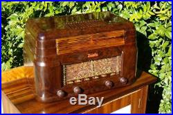 Stunning Classic Vintage Kriesler 11-7 Brown Bakelite Valve Tube Radio Late 40's