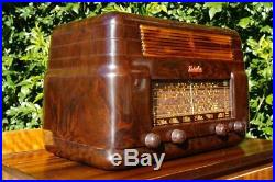 Stunning Classic Vintage Kriesler 11-7 Brown Bakelite Valve Tube Radio Late 40's