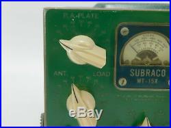 Subraco MT-15X Vintage Tube 10-11 Meter Mobile Ham Radio Transmitter (untested)