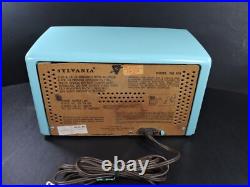 Sylvania 519 Tube Radio Working Vintage Mid Century Decor