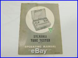 Sylvania 620 Vintage Tube Tester for Guitar or Radio Tubes with Manual