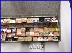 Sylvania Radio Tube Repairman Caddy Case Repair Box With Tubes Vintage